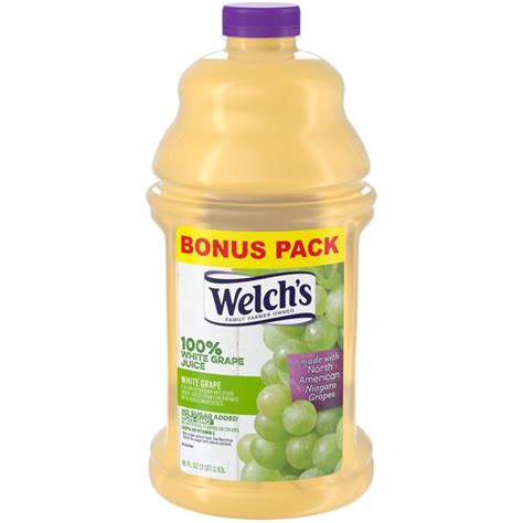 Welch's White Grape 100% Juice (96 fl oz) - Instacart