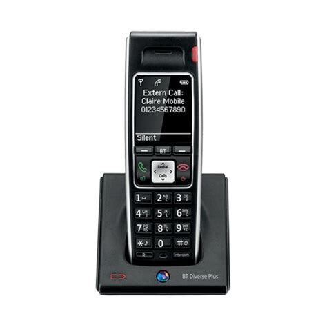 BT Diverse 7400 Plus DECT Cordless Phone Black 44714