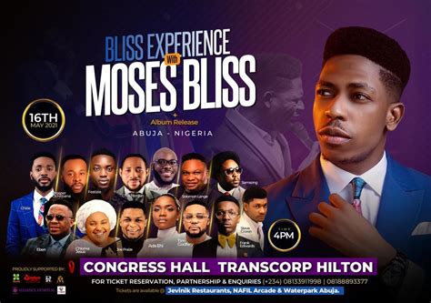 The Bliss Experience with Moses Bliss + Album Launch | Notjustok