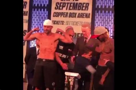 Billy Joe Saunders' Son Punches Dad's Opponent in the Groin at Weigh-In ...