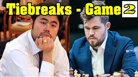 Magnus Carlsen vs Hikaru Nakamura || Tiebreaks - Game 2 || World Blitz ...