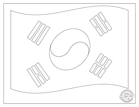 North Korea Flag Coloring Page Coloring Pages