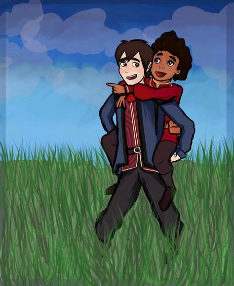 Callum and Ezran waiting for the sunrise- Fanart by me. I know it's ...