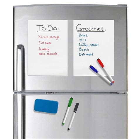 A5 Magnetic Whiteboard Fridge Magnets Dry Wipe White Board - Etsy