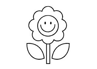 Cartoon Flower Coloring Pages - Flower Coloring Page