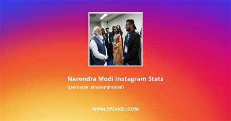Narendra Modi Instagram Followers Statistics / Analytics - SPEAKRJ Stats