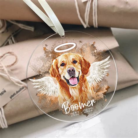 Personalized Pet Memorial Ornament With Picture Pet Memorial - Etsy