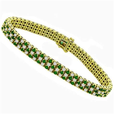 Emerald Diamond Gold Bracelet | Buy bracelets, Bracelet shops, Bracelets