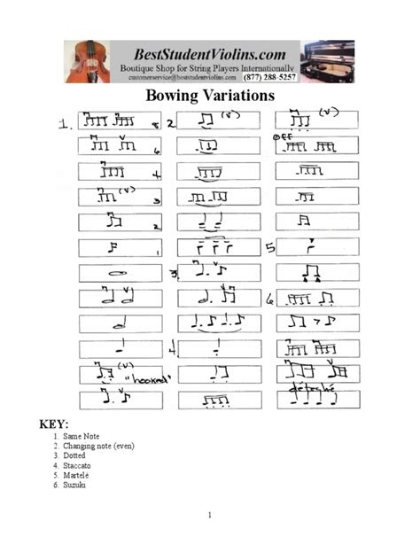 Bowing Variations 2 Octave Scales Violin | PDF