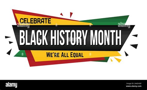 Black history month banner design on white background, vector illustration Stock Vector Image ...