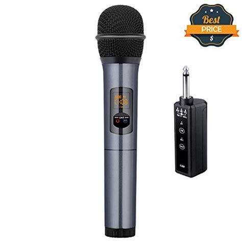 Kithouse K380F Wireless Microphone Karaoke Microphone Wireless Mic with Bluetooth Receiver ...