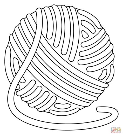 Yarn Emoji coloring page | Free Printable Coloring Pages