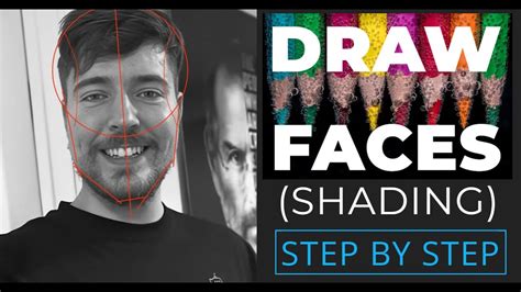 HOW TO DRAW FACES FOR BEGINNERS ( Step by Step Shading Tutorial ) Part ...