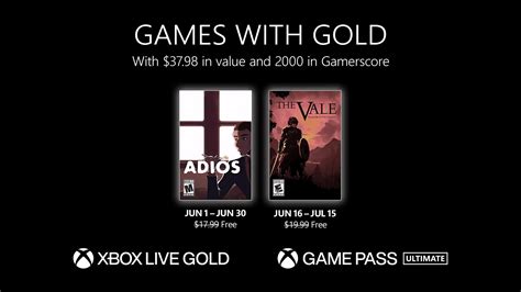 Xbox Games With Gold for June 2023 Revealed