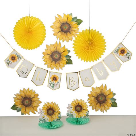 Sunflower Baby Shower Decorating Kit | Oriental Trading