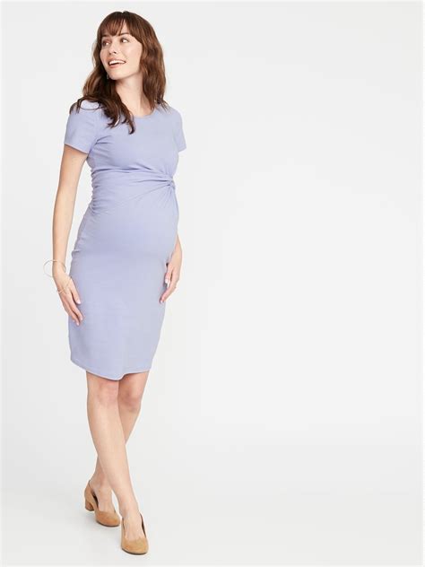 Maternity Twist-Front Bodycon Dress | Old Navy | Bodycon dress, Stylish ...