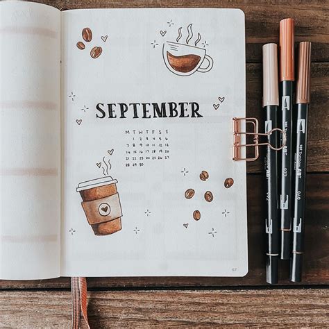 Coffee inspired bullet journal layouts – Artofit