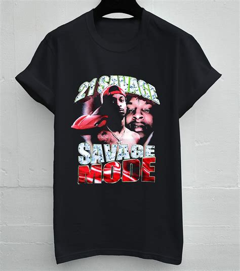 21 Savage Mode T Shirt 21 Savage T Shirt Tops And Tees Savage Unisex ...