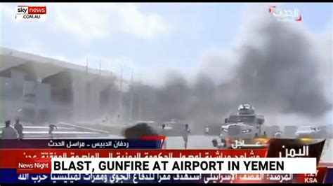 Explosion in Yemen as new government arrives | Sky News Australia