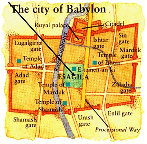 Ancient City Of Babylon Map - China Map Tourist Destinations