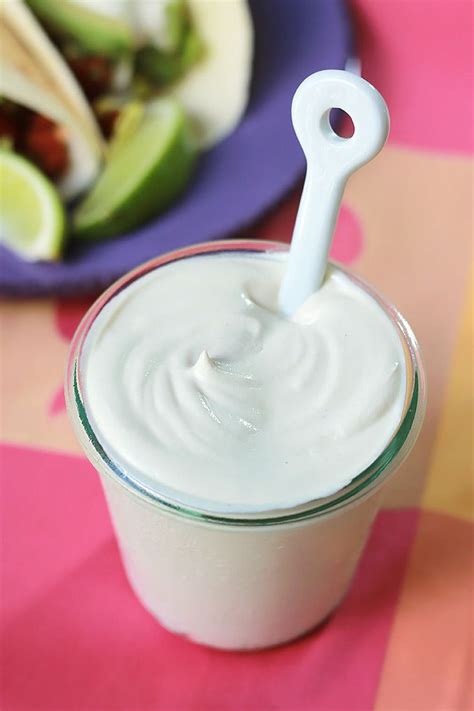 The Best Vegan Sour Cream | Recipe | Vegan sour cream, Vegan condiments ...