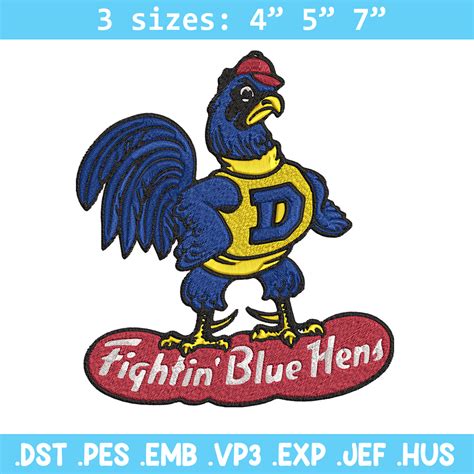 University Delaware mascot embroidery design,NCAA embroidery - Inspire ...