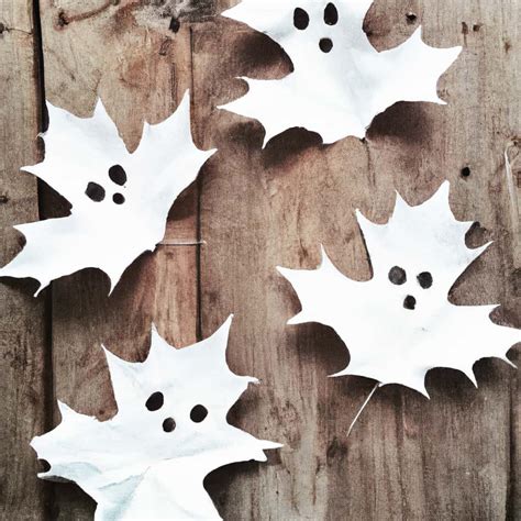 Spooky Ghost Leaf Crafts to Make This Fall