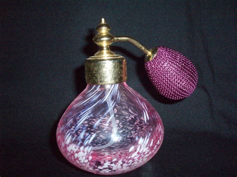 Caithness glass cranberry pink perfume atomizer | Beautiful perfume ...