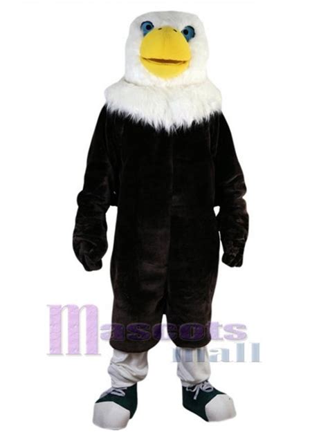 Bald Black Eagle Mascot Costume Animal