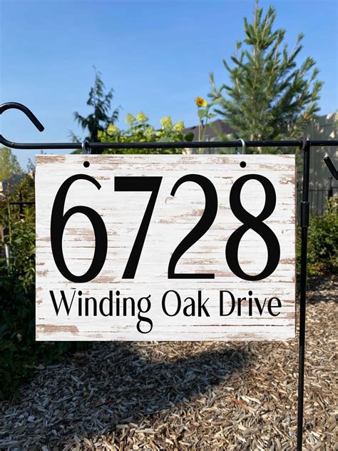 Metal Address Sign Address Sign for Yard House Number Sign - Etsy