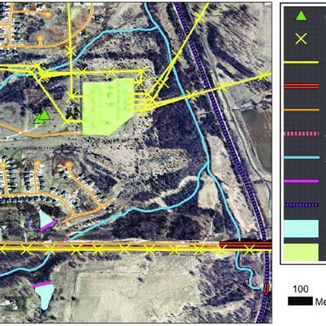 (Color) Orthoimagery from The National Map is overlain by key SCSI... | Download Scientific Diagram