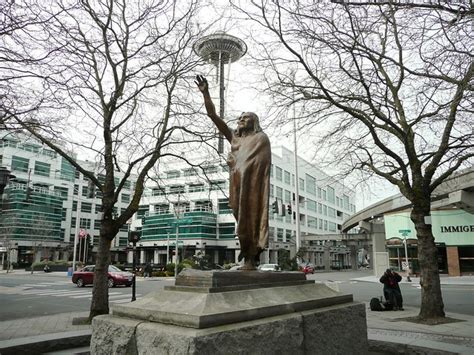 Chief Seattle statue | Flickr - Photo Sharing!