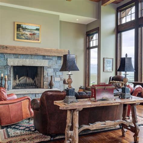 rustic green decor image by Barb Durniak | Green master bedroom, Brown dining room, Spacious ...