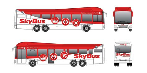 SkyBus Auckland vehicle branding by Angle