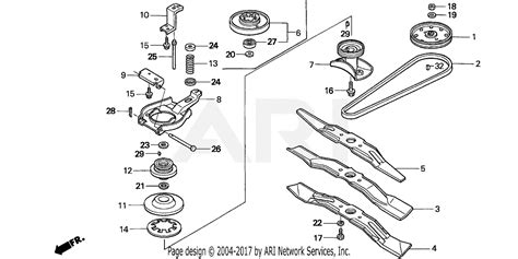 Honda HRM215K2 HXA LAWN MOWER, USA, VIN# MZBB-6300001 TO MZBB-6399999 Parts Diagram for ROTARY BLADE