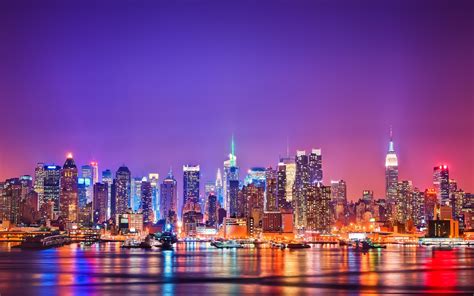 Daily Wallpaper: New York Skyline at Night | I Like To Waste My Time