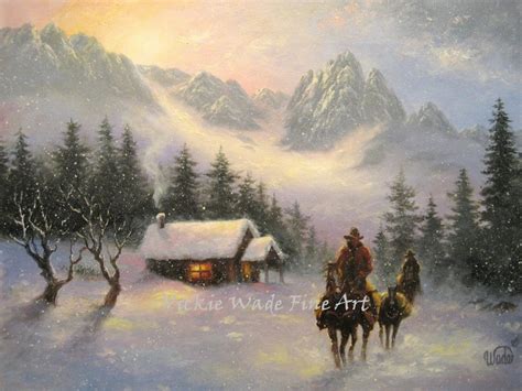 Winter Cabin Painting at PaintingValley.com | Explore collection of ...