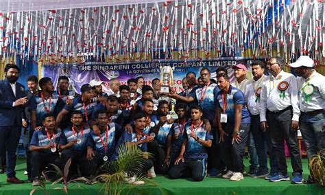 Kothagudem: SECL team bags Coal India football tourney trophy