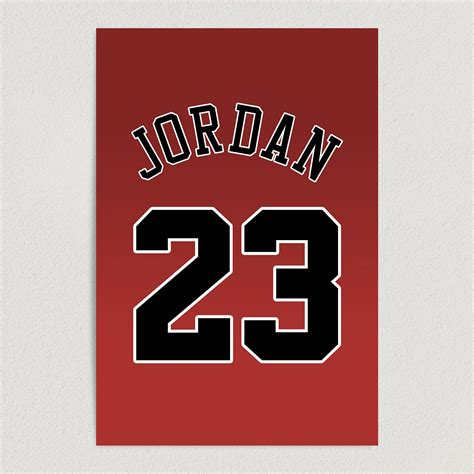 Number 23 Michael Jordan Chicago Bulls Basketball Art Print Poster - Buy