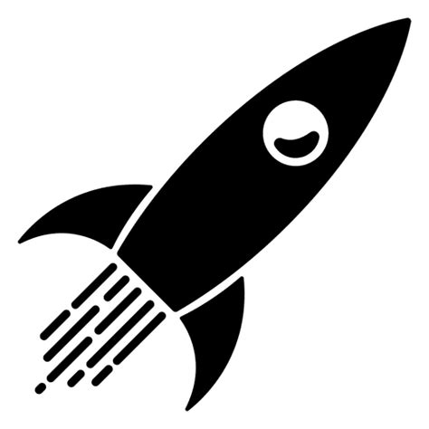 Rocket Silhouette PNG & SVG Design For T-Shirts