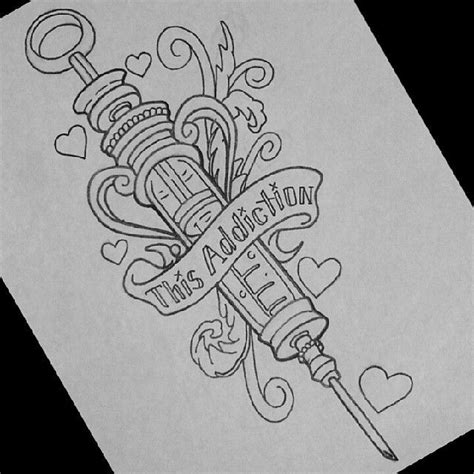 Can’t seem to live without you…#linework #needle #alkalinetrio #thisaddiction #tattoo #v ...