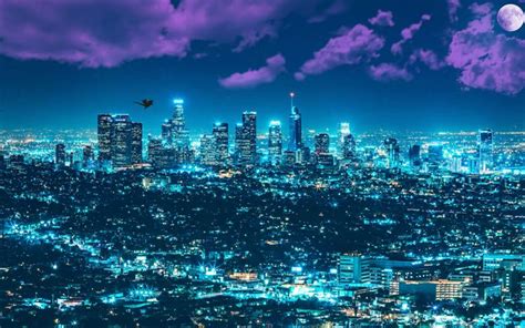 Download wallpapers Los Angeles, 4k, LA, skyscrapers, cityscape ...