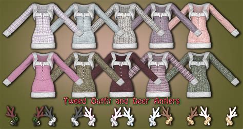 Download Tweed Outfit and Deer Antlers - The Sims 4 Mods - CurseForge