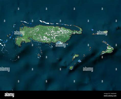 Manus, province of Papua New Guinea. High resolution satellite map ...