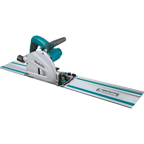 Makita SP6000J1 6-1/2" Plunge Circular Saw Kit, with Stackable Tool case and 55" Guide Rail, Blue