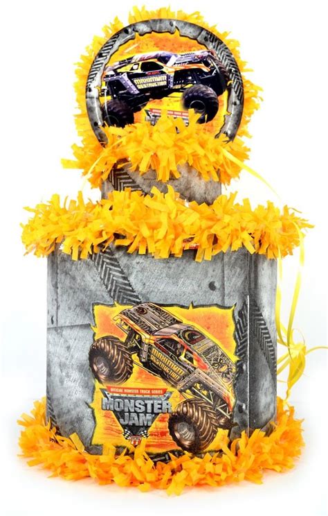 Monster Jam Truck Pinata | Monster jam birthday, Birthday pinata, Monster jam party