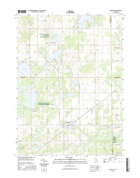 MyTopo Marcellus, Michigan USGS Quad Topo Map