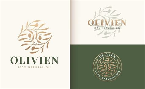 olive branch logo and badge design 3204769 Vector Art at Vecteezy