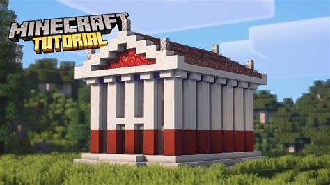 Minecraft | How to build a Greek Temple / Survival Base | Tutorial - YouTube