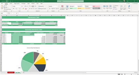 Cap Table Excel Template - Simple Sheets